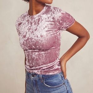 Free People velvet baby tee